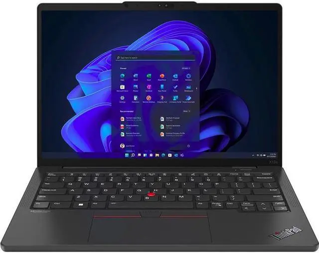 Alt view image 5 of 19 - Lenovo ThinkPad X13s Gen 1 21BX0013US 13.3" Touchscreen Notebook - WUXGA - 1920 x 1200 - Qualcomm 3 GHz - 16 GB Total RAM - 16 GB On-board Memory - 256 GB SSD - Thunder Black - Qualcomm Snapdrago