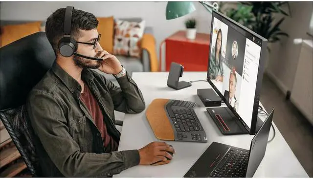 Alt view image 3 of 20 - Lenovo Go Wireless ANC Headset (Thunder Black) - 4XD1C9921