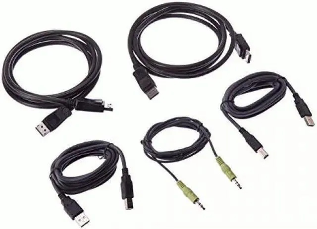 Alt view image 3 of 3 - Aten 2L7D02UDPX5 6ft. USB DisplayPort Dual Display Secure KVM Cable Kit