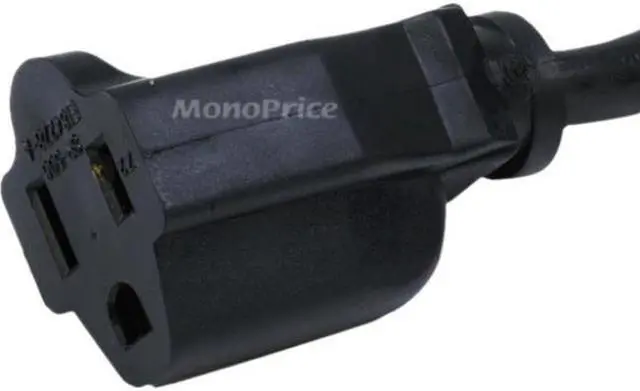 Alt view image 14 of 14 - Monoprice 25ft 14AWG Power Extension Cord Cable, 15A (NEMA 5-15P to NEMA 5-15R)