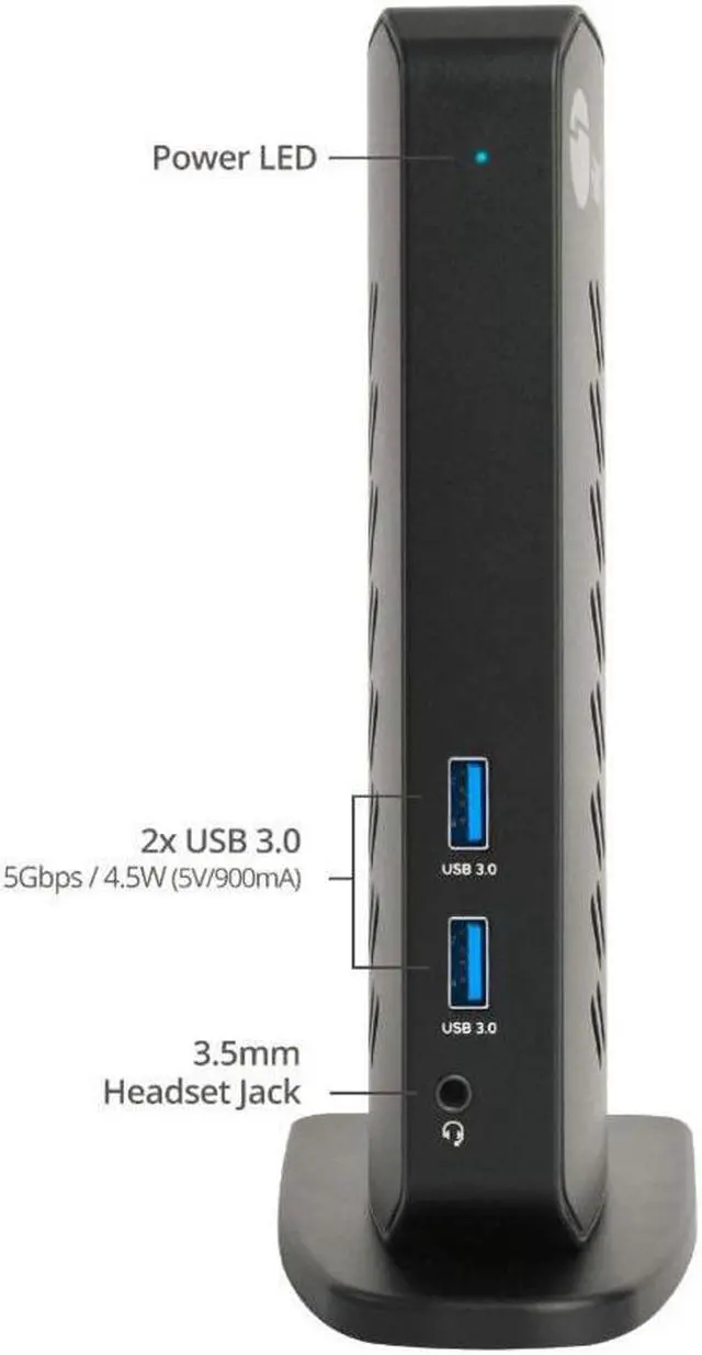Alt view image 14 of 17 - SIIG AC JUDK0L11S1 Dual Video Full HD HDMI Video Docking Station Brown Box