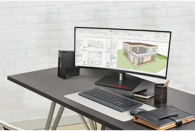 Alt view image 9 of 18 - Lenovo ThinkStation P360 30FA001BUS Workstation - 1 x Intel Core i7 Dodeca-core (12 Core) i7-12700T 12th Gen 1.40 GHz - 32 GB DDR5 SDRAM RAM - 1 TB SSD - Tiny - Black - Intel Q670 Chip - Windows 11 Pro
