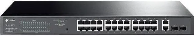Alt view image 6 of 20 - TP-Link 28-Port Gigabit Easy Smart Switch with 24-Port PoE+
