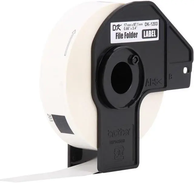 Alt view image 13 of 18 - Die-Cut File Folder Labels 0.66 x 3.4 White 300/Roll 3 Rolls/Pack DK12033PK