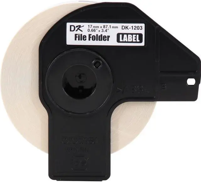 Alt view image 12 of 18 - Die-Cut File Folder Labels 0.66 x 3.4 White 300/Roll 3 Rolls/Pack DK12033PK