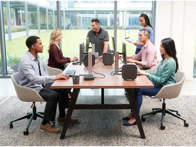 Alt view image 3 of 12 - HP t640 Thin ClientAMD Ryzen R1505G Dual-core (2 Core) 2.40 GHz - TAA Compliant - 4 GB RAM DDR4 SDRAM - 32 GB Flash - AMD Radeon Vega 3 - Gigabit Ethernet - DisplayPort - Network (RJ-45) - 2 USB 2.0 P