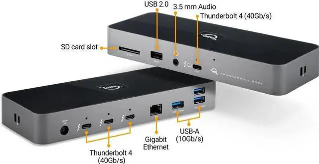 Alt view image 2 of 17 - OWC 11-Port Thunderbolt Dock OWCTB4DOCK