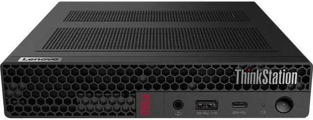 Main image of Lenovo ThinkStation P350 30EF001HUS Workstation - 1 x Intel Core i5 Hexa-core (6 Core) I5-11400T 11th Gen 1.30 GHz - 8 GB DDR4 SDRAM RAM - 256 GB SSD - Tiny - Raven Black - Windows 10 Pro 64-bit - NVI