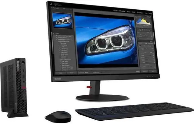 Alt view image 2 of 9 - Lenovo ThinkStation P350 30EF001HUS Workstation - 1 x Intel Core i5 Hexa-core (6 Core) I5-11400T 11th Gen 1.30 GHz - 8 GB DDR4 SDRAM RAM - 256 GB SSD - Tiny - Raven Black - Windows 10 Pro 64-bit - NVI