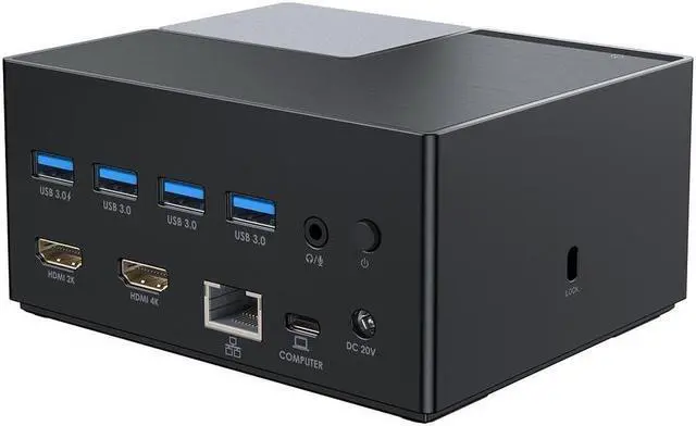 Alt view image 4 of 8 - 4XEM USB-C Dual 4K with Power Delivery Universal Docking Station 4XUG69PD2