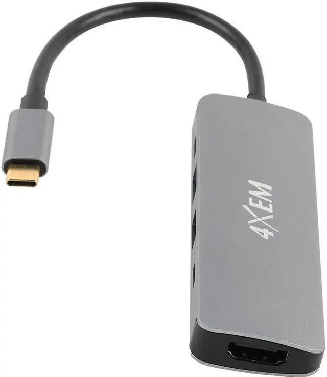 Alt view image 3 of 5 - 4XEM Gray 4XHB02 Notebook Docking Station