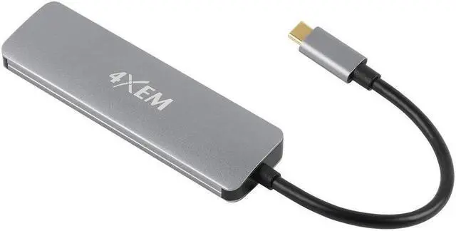 Alt view image 4 of 5 - 4XEM Gray 4XHB02 Notebook Docking Station