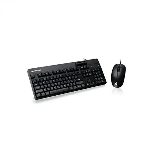 Alt view image 2 of 8 - IOGEAR TAA-Comp Keyboard Built In CAC Reader Mouse GKBSR202TAAKIT