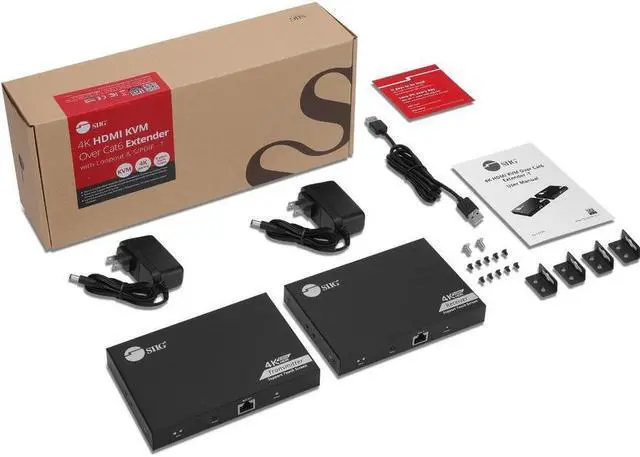 Alt view image 3 of 20 - SIIG 4K 60Hz HDR HDMI KVM Over Cat6 Extender with S/PDIF & Touch Screen Support - 1 Computer(s) - 1 Local User(s) - 1 Remote User(s) - 229.66 ft Range - 4K - 3840 x 2160 Maximum Video Resolution -