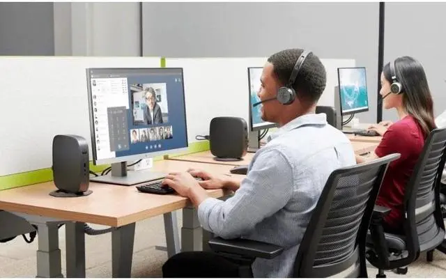 Alt view image 7 of 8 - HP t540 Thin ClientAMD Ryzen R1305G Dual-core (2 Core) 1.50 GHz - TAA Compliant - 8 GB RAM DDR4 SDRAM - 64 GB Flash - AMD Radeon Vega 3 Graphics - Gigabit Ethernet - Windows 10 IoT Enterprise - Displa