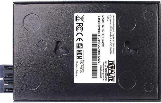 Alt view image 3 of 20 - Tripp Lite 500m Hardened Gigabit Fiber to Fiber Media Converter N785H01SCMM