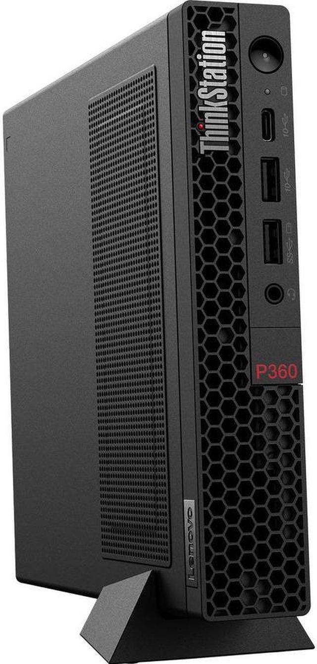 Alt view image 6 of 12 - Lenovo ThinkStation P360 30FA0017US Workstation - 1 x Intel Core i7 Dodeca-core (12 Core) i7-12700 12th Gen 2.10 GHz - 16 GB DDR5 SDRAM RAM - 512 GB SSD - Tiny - Black - Intel Q670 Chip - Windows 11 P