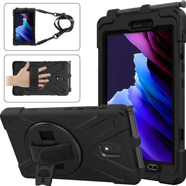 Alt view image 3 of 12 - Codi Rugged Rugged Case for 8" Samsung Galaxy Tab Active3 Black C30705059