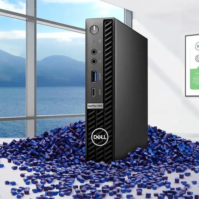 Alt view image 6 of 12 - Dell OptiPlex 7000 Desktop Computer - Intel Core i5 12th Gen i5-12500T Hexa-core (6 Core) 2 GHz - 16 GB RAM DDR4 SDRAM - 256 GB M.2 PCI Express NVMe 3.0 x4 SSD - Micro PC - Black - Intel Chip - Window