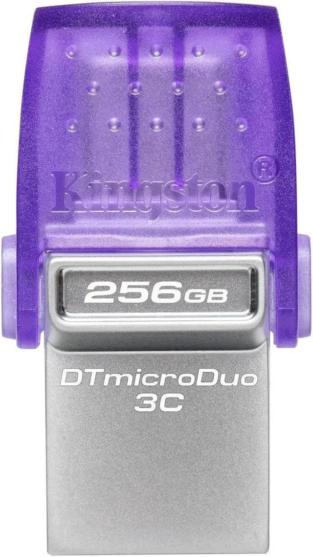 Alt view image 15 of 20 - Kingston 256GB DataTraveler microDuo 3C USB Flash Drive USB Type-C and Type-A Flash Drive