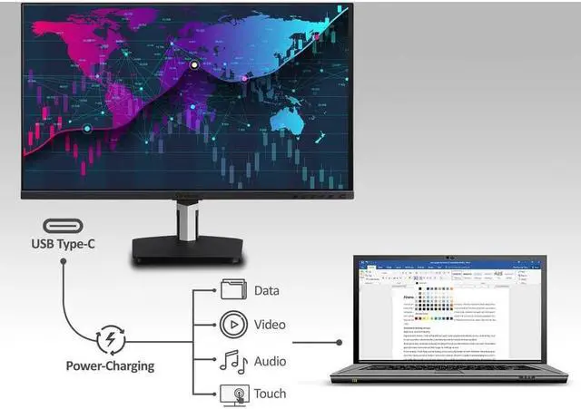 Alt view image 7 of 20 - ViewSonic ViewBoard ID2455 23.8" LCD Touchscreen Monitor - 16:9 - 6 ms GTG (OD) - 24" Class - Projected Capacitive - 10 Point(s) Multi-touch Screen - 1920 x 1080 - Full HD - In-plane Switchi