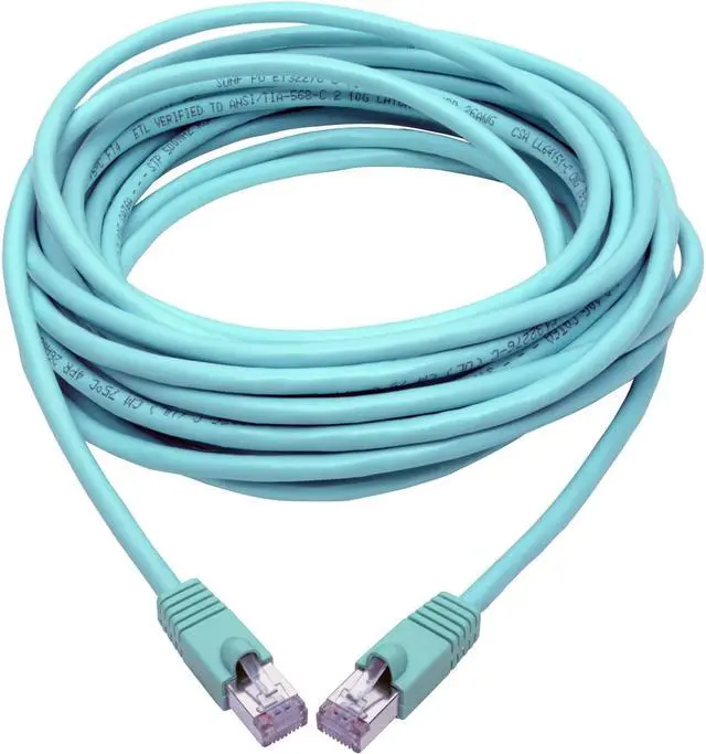 Alt view image 7 of 13 - Tripp Lite N262-030-AQ Cat.6a STP Patch Network Cable