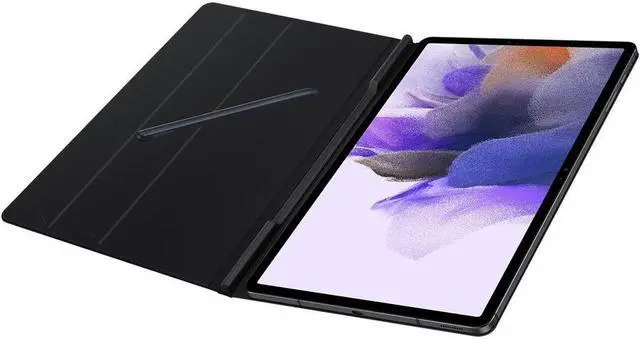 Alt view image 4 of 11 - Samsung Galaxy Tab S7 FE Book Cover Mystic Black EF-BT730PBEGUJ