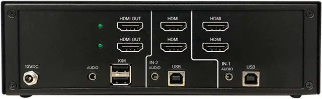 Alt view image 5 of 10 - Tripp Lite by Eaton Secure KVM Switch, 2-Port, Dual Head,HDMI to HDMI, 4K, TAA