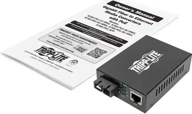 Alt view image 8 of 10 - Tripp Lite N785-P01-SC-MM1 Transceiver/Media Converter