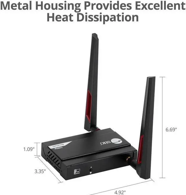 Alt view image 7 of 18 - SIIG Full HD Wireless HDMI Extender Receiver CE-H27711-S1