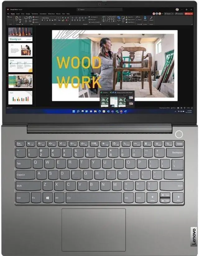 Alt view image 3 of 20 - Lenovo ThinkBook 15 G4 IAP 21DJ00G5US 15.6" Touchscreen Notebook - Full HD - 1920 x 1080 - Intel Core i7 12th Gen i7-1255U Deca-core (10 Core) 1.70 GHz - 16 GB Total RAM - 8 GB On-board Memory -