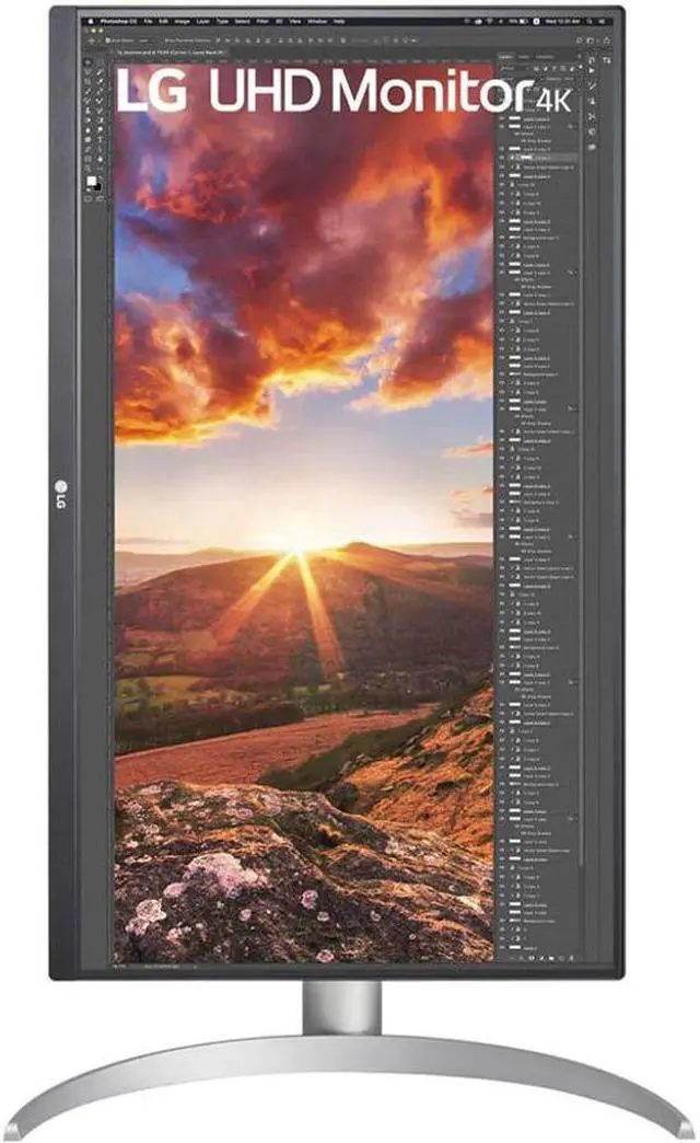 Alt view image 4 of 14 - LG 27BP85UN-W 27" 4K UHD Edge LED Gaming LCD Monitor - 16:9 - Silver, Black, White - 27" Class - In-plane Switching (IPS) Technology - 3840 x 2160 - 1.07 Billion Colors - FreeSync - 400 Nit