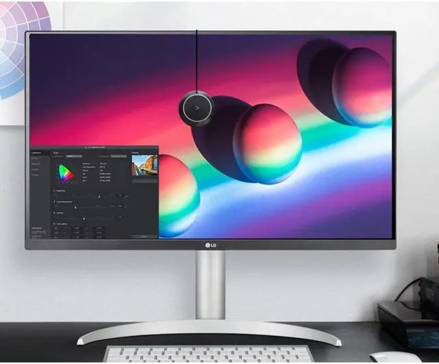Alt view image 5 of 14 - LG 27BP85UN-W 27" 4K UHD Edge LED Gaming LCD Monitor - 16:9 - Silver, Black, White - 27" Class - In-plane Switching (IPS) Technology - 3840 x 2160 - 1.07 Billion Colors - FreeSync - 400 Nit
