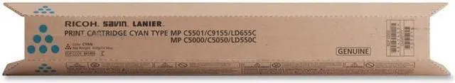 Alt view image 10 of 13 - Ricoh Type MPC5501 Toner Cartridge - Cyan