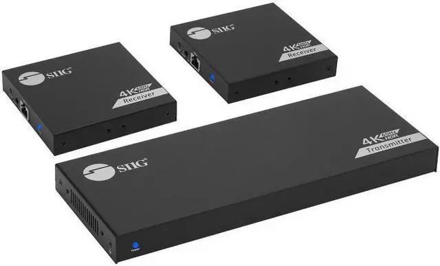 Alt view image 6 of 20 - SIIG 1x2 HDMI Splitter Over Cat6 Extender w/ Loopout IR ARC & RS-232 CEH27911S1