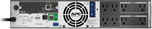 Alt view image 3 of 11 - APC by Schneider Electric Smart-UPS SMX 1000VA Tower/Rack Convertible UPS - 2U Tower/Rack Convertible - 2 Hour Recharge - 8 Minute Stand-by - 120 V AC Input - 120 V AC Output - 8 x NEMA 5-15R