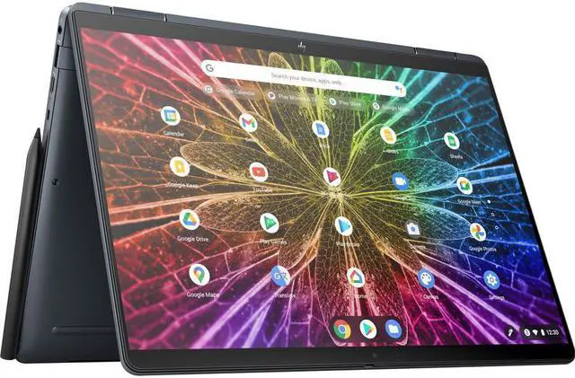 Alt view image 3 of 14 - HP Elite Dragonfly 13.5" Chromebook - WUXGA+ - 1920 x 1280 - Intel Core i5 12th Gen i5-1245U Deca-core (10 Core) 1.20 GHz - 8 GB Total RAM - 8 GB On-board Memory - 128 GB SSD - Intel Chip - Chrom
