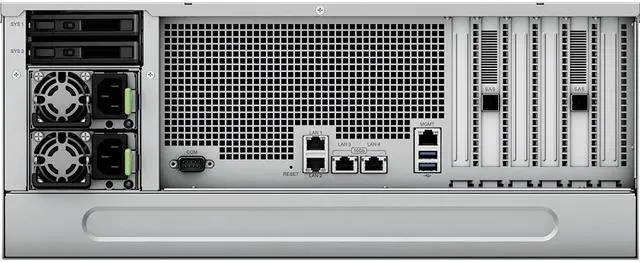 Alt view image 6 of 14 - Synology High Density HD6500 - 2 x Intel Xeon Silver 4210R Deca-core (10 Core) 2.40 GHz - 60 x HDD Supported - 0 x HDD Installed - 60 x SSD Supported - 0 x SSD Installed - 64 GB RAM DDR4 SDRAM - RAID