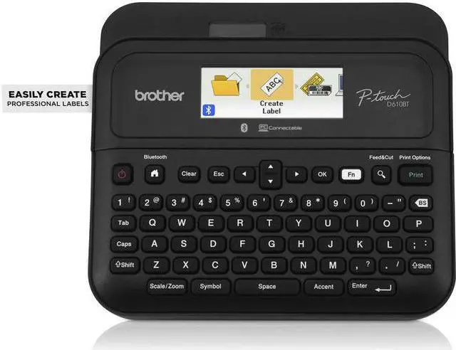 Main image of Brother® P-touch PT-D610BT Business Professional Connected Label Maker With Bluetooth® - 17 Fonts - Tape - LCD Screen - Cutter
