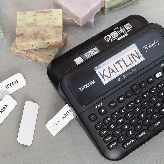 Alt view image 7 of 16 - Brother® P-touch PT-D610BT Business Professional Connected Label Maker With Bluetooth® - 17 Fonts - Tape - LCD Screen - Cutter