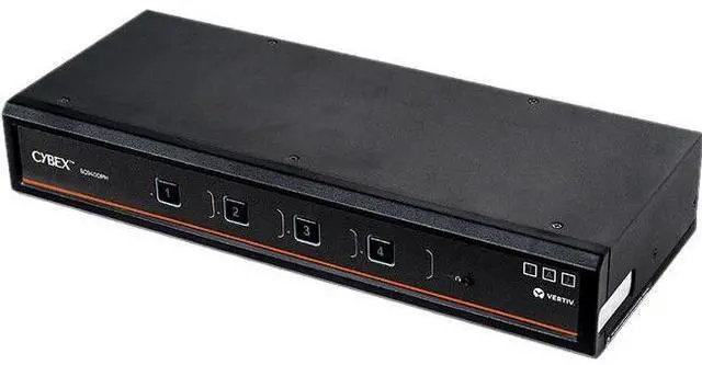 Alt view image 3 of 7 - Vertiv Cybex SC900 Secure KVM | Dual Head | 4 Port Universal DisplayPort | USB-C | NIAP version 4.0 Certified