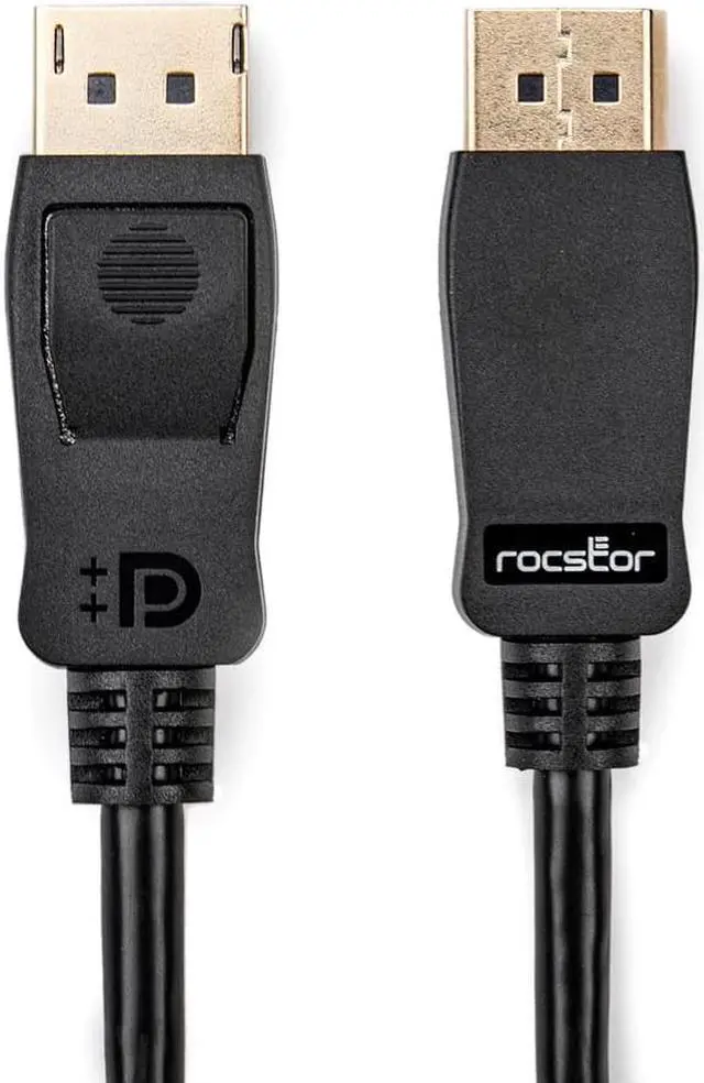 Alt view image 9 of 11 - Rocstor 6ft DisplayPort 1.2 Cable M/M - DP 4k