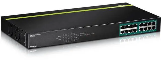 Alt view image 4 of 7 - TRENDNET - BUSINESS CLASS TPE-TG160G 16-PORT GIGABIT POE PLUS SWITCH