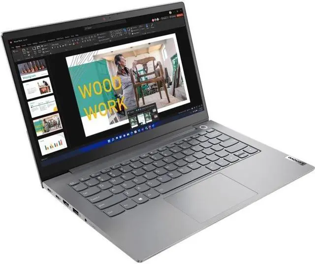 Alt view image 5 of 20 - Lenovo ThinkBook 14 G4 ABA 21DK0057US 14" Notebook - Full HD - 1920 x 1080 - AMD Ryzen 5 5625U Hexa-core (6 Core) 2.30 GHz - 8 GB Total RAM - 8 GB On-board Memory - 256 GB SSD - Mineral Gray