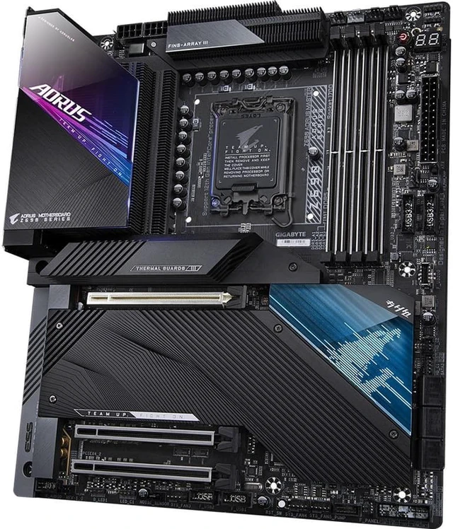 Alt view image 9 of 11 - Gigabyte Z790 AORUS MASTER PCIE 5.0 10GB Lan WIFI 6E ATX DDR5