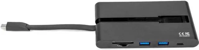 Alt view image 5 of 17 - Rocstor Portable USB-C 7-Port Multiport Adapter Y10A263B1
