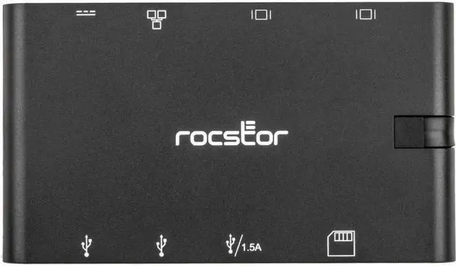 Alt view image 7 of 17 - Rocstor Portable USB-C 7-Port Multiport Adapter Y10A263B1