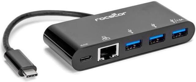 Rocstor Premium USB-C™ Hub with Gigabit Ethernet