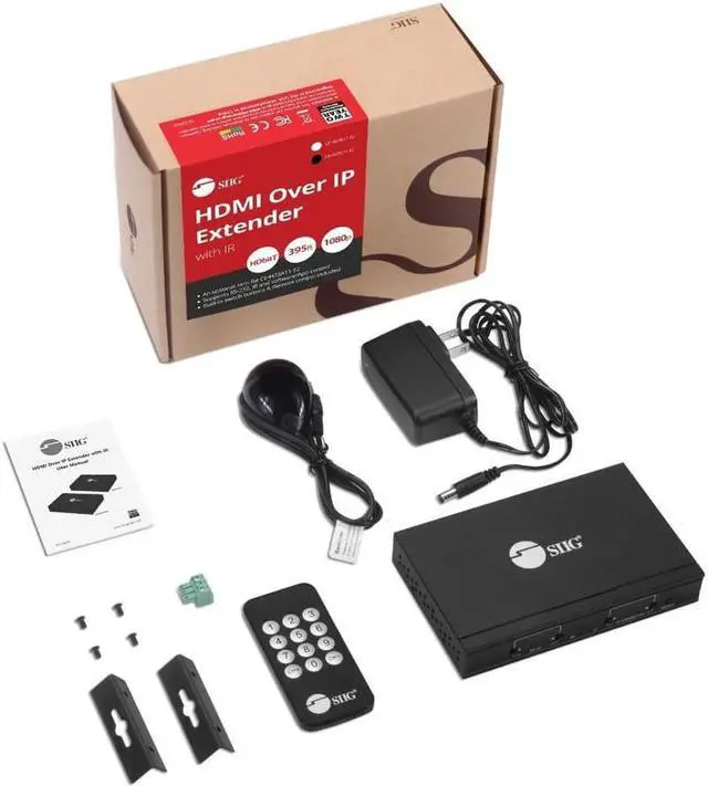 Alt view image 8 of 12 - SIIG 1080p HDMI Over IP Extender with IR Receiver CEH23C11S2