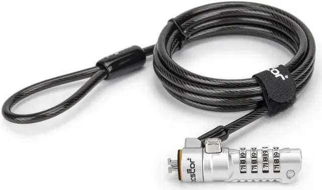Alt view image 4 of 16 - Rocstor Rocbolt N19 Security Cable 4-digit Combination Lock For Nano-Shaped Slot
